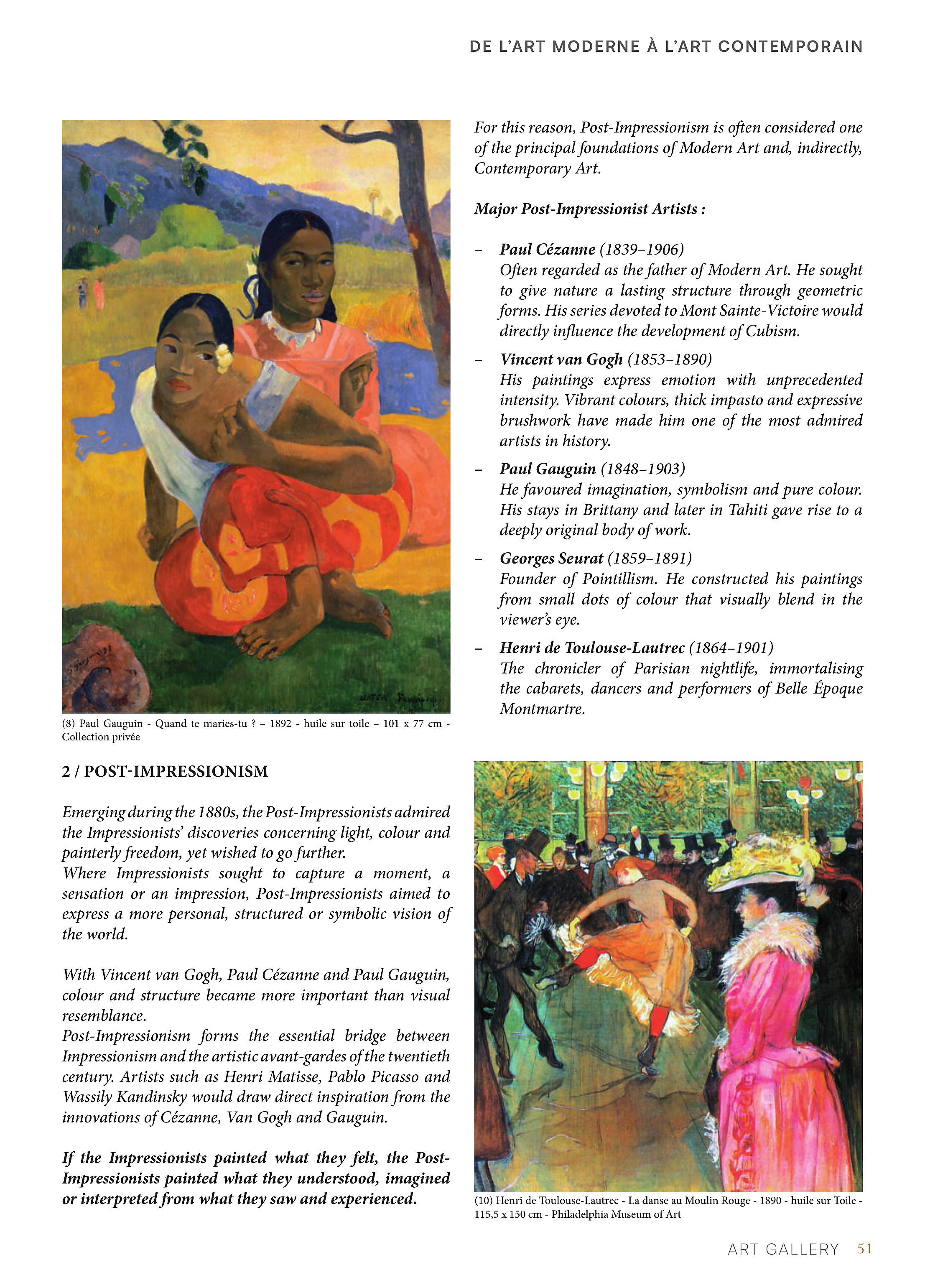 De l'Art Moderne à l'Art Contemporain — page 51
