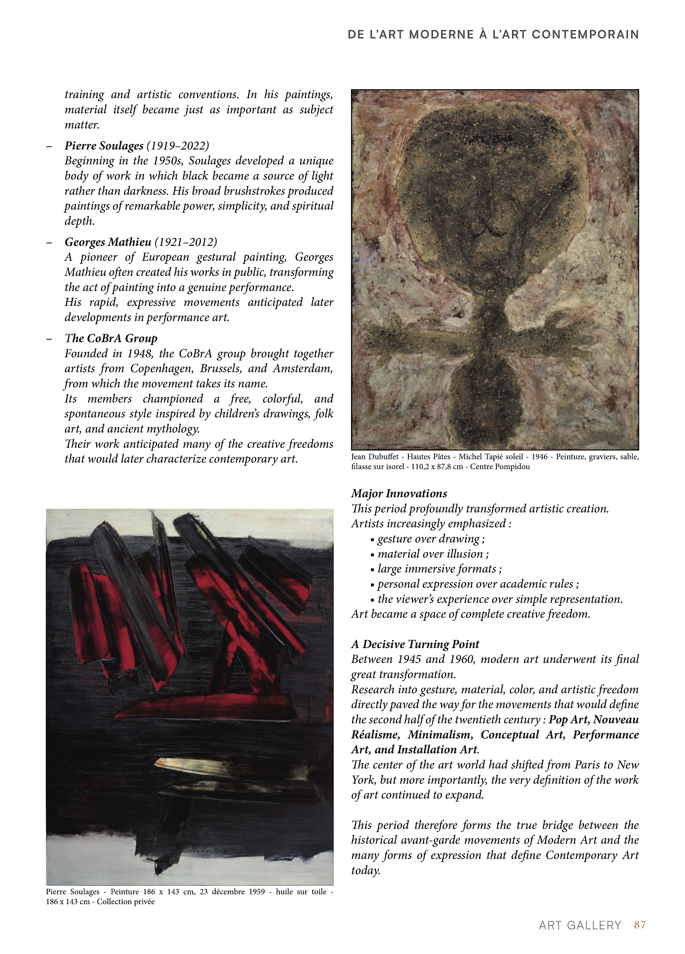 De l'Art Moderne à l'Art Contemporain — page 87