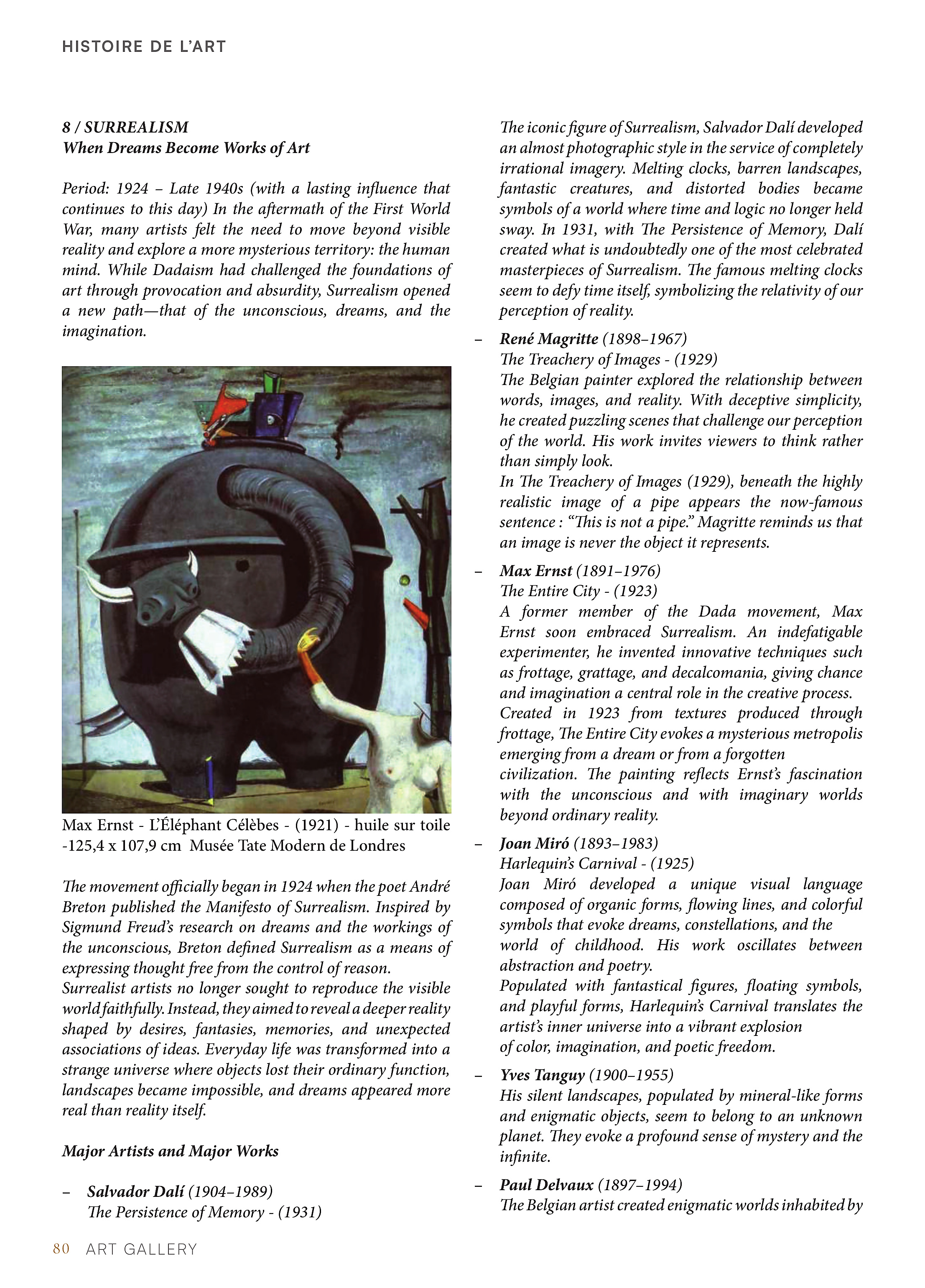 De l'Art Moderne à l'Art Contemporain — page 80