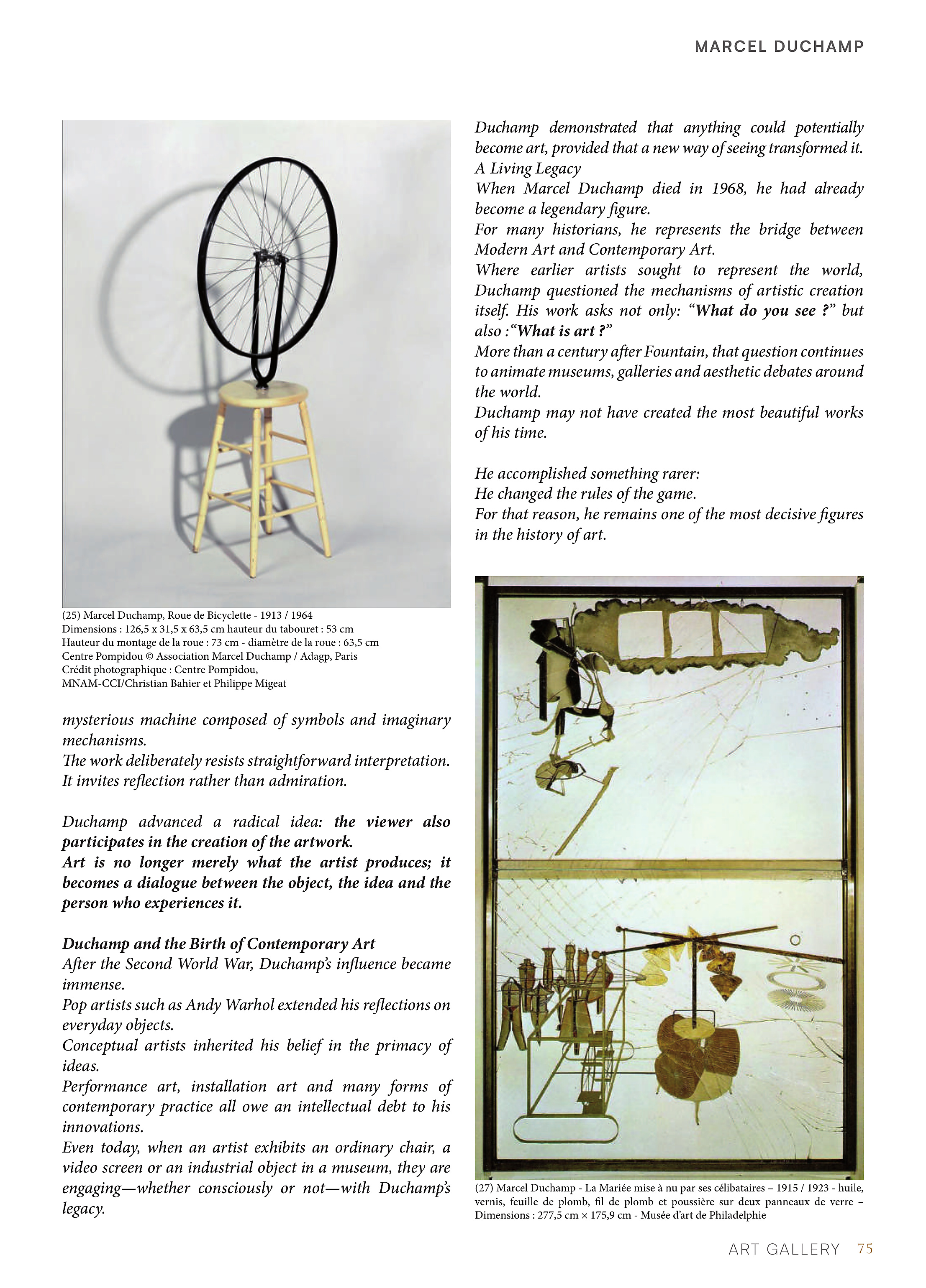 De l'Art Moderne à l'Art Contemporain — page 75