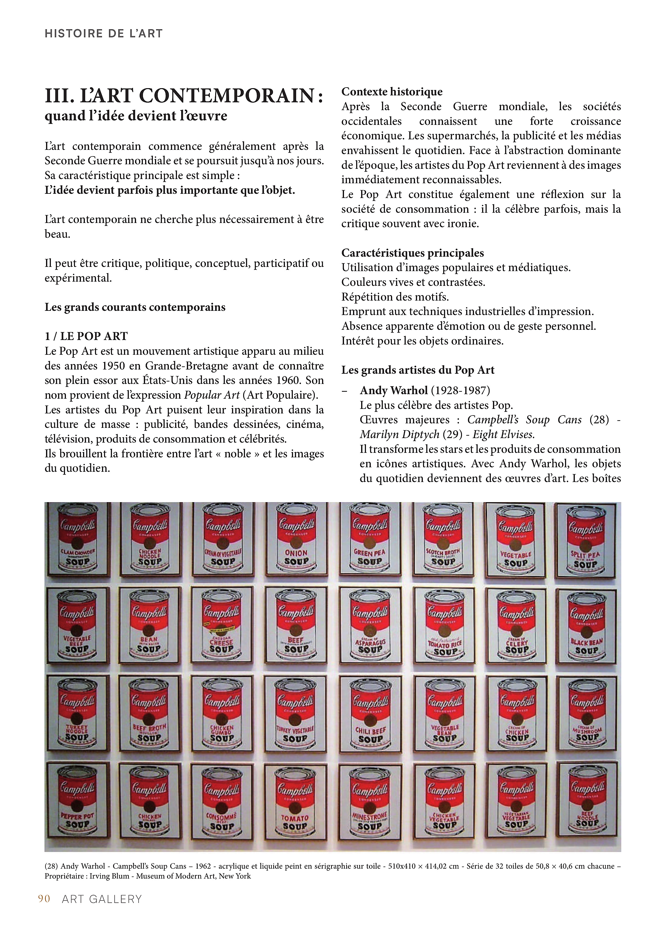 De l'Art Moderne à l'Art Contemporain — page 90