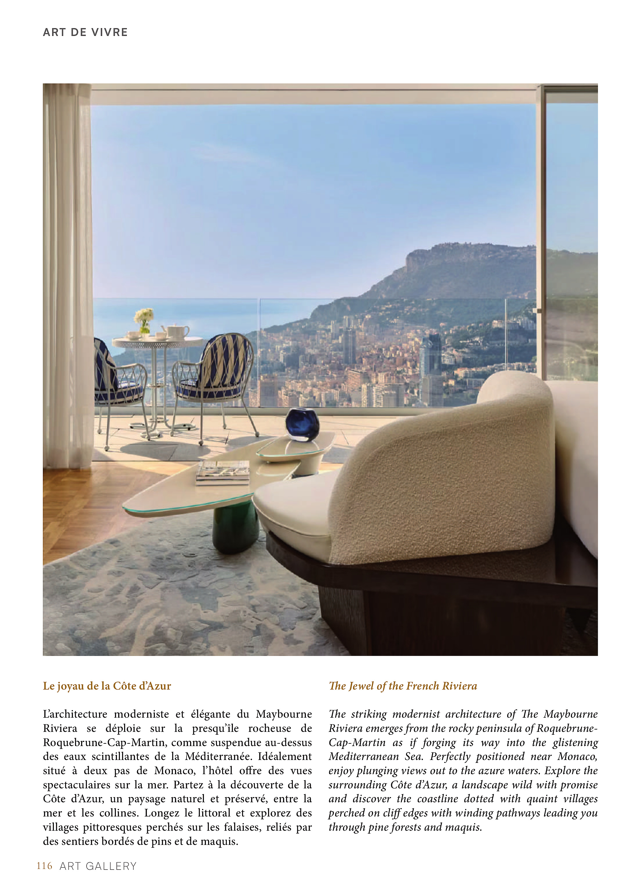 The Maybourne Riviera — page 116