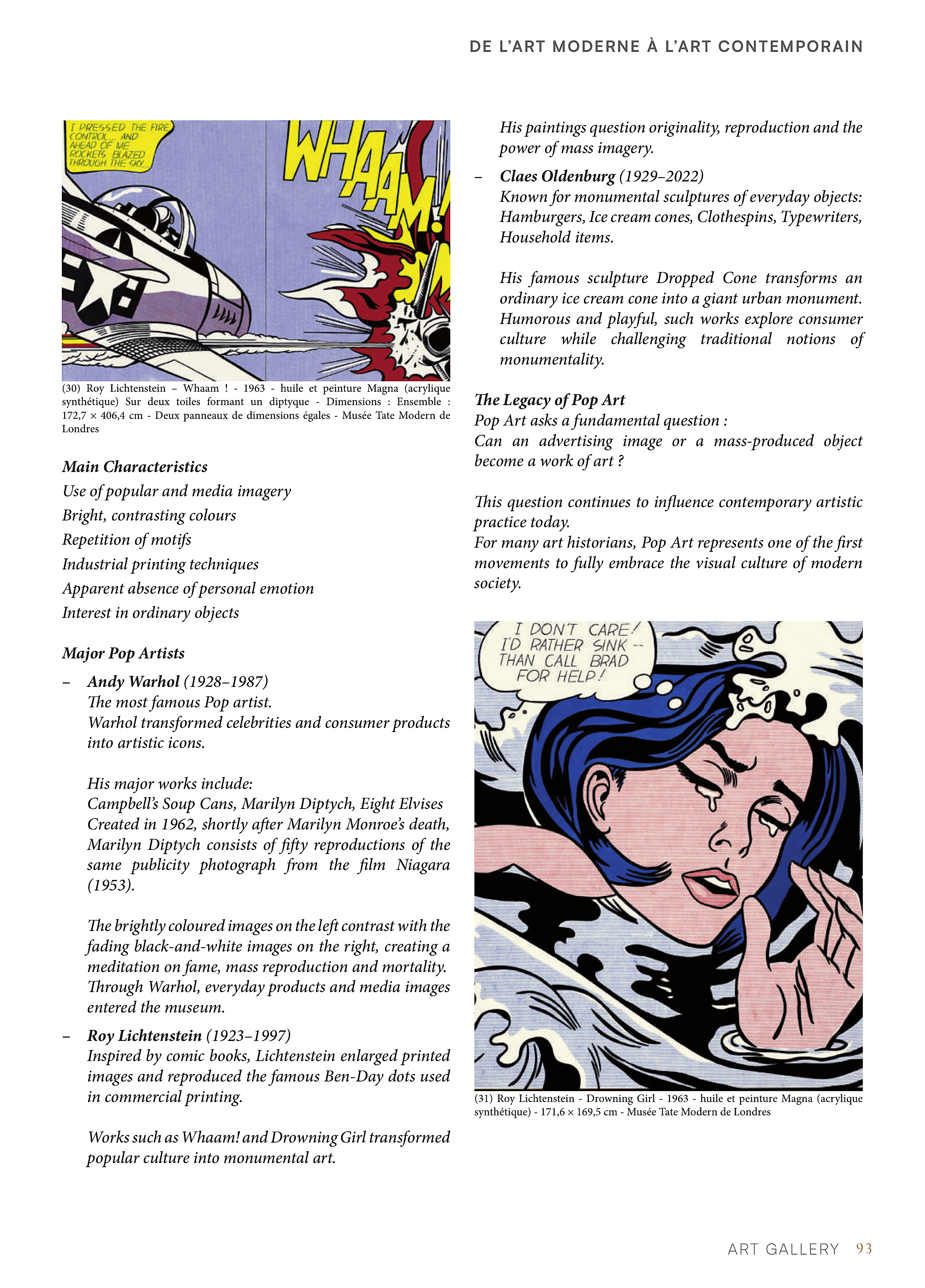 De l'Art Moderne à l'Art Contemporain — page 93