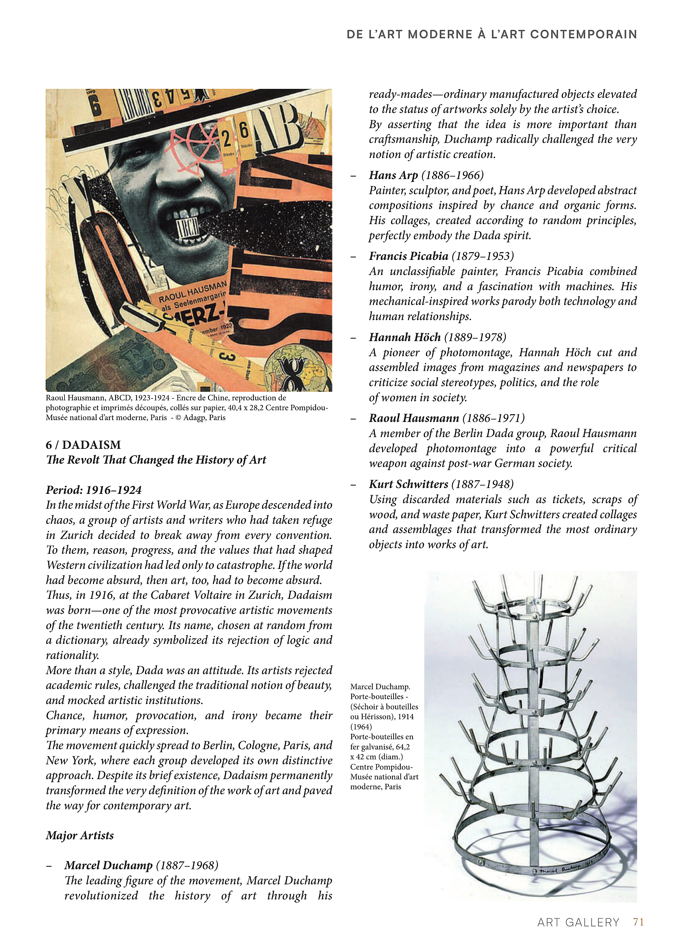 De l'Art Moderne à l'Art Contemporain — page 71