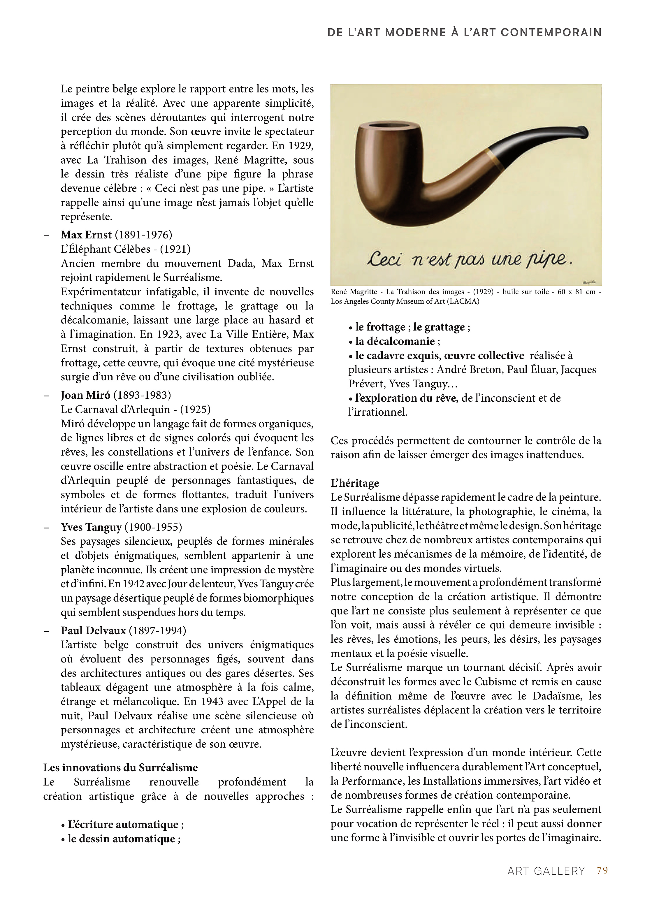 De l'Art Moderne à l'Art Contemporain — page 79