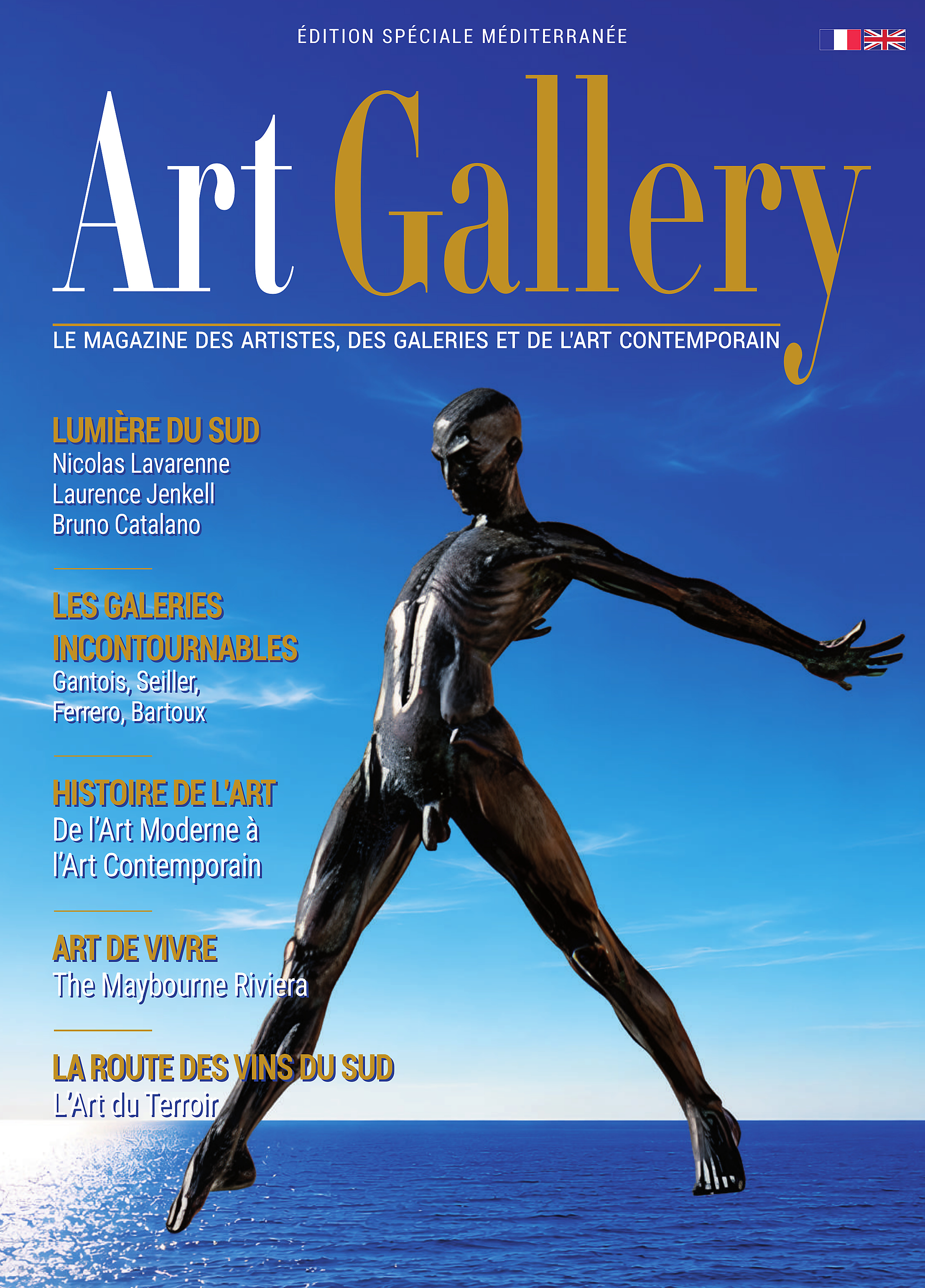 Couverture du magazine Art Gallery, édition Méditerranée