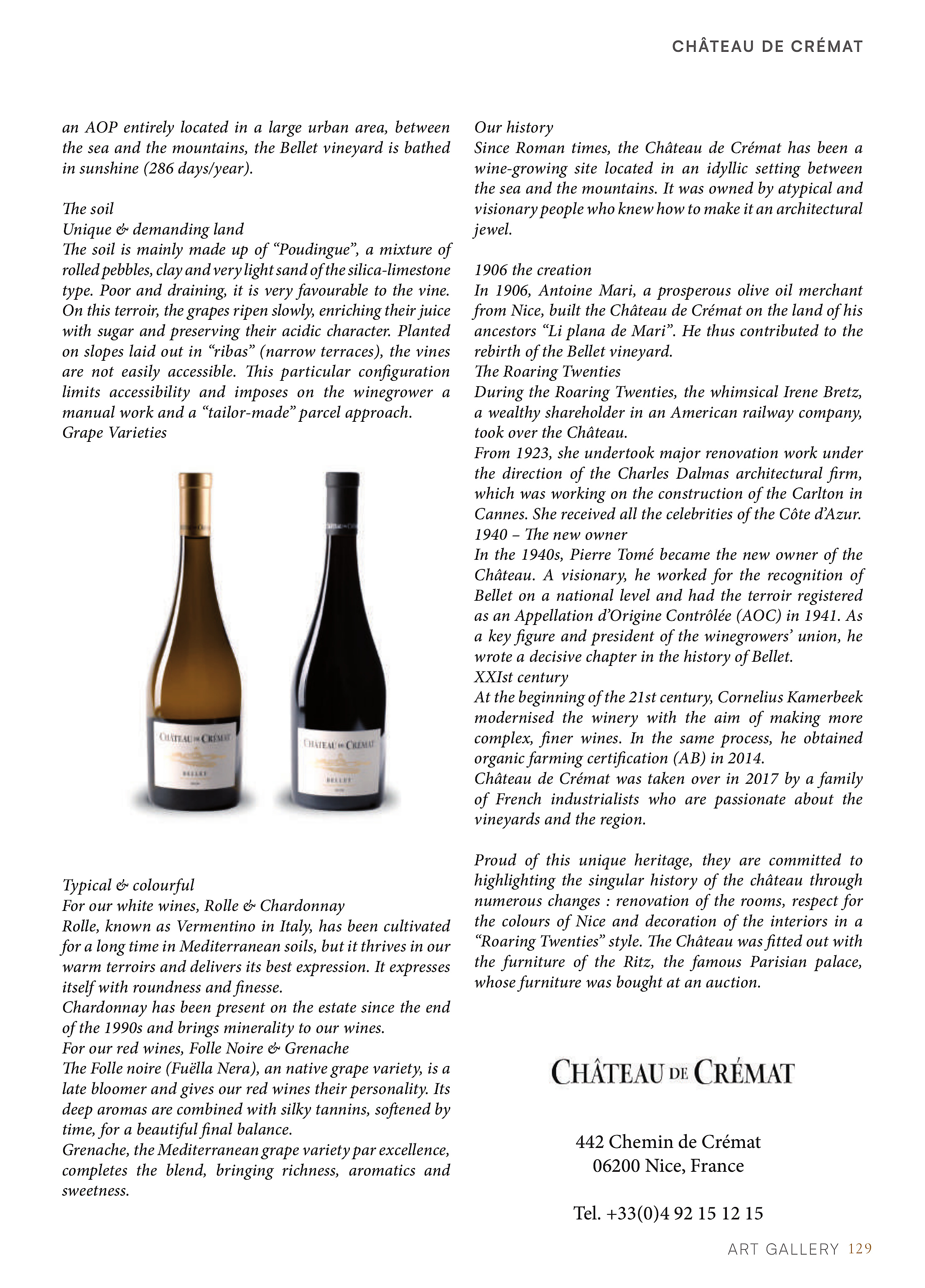 Château de Crémat — page 129