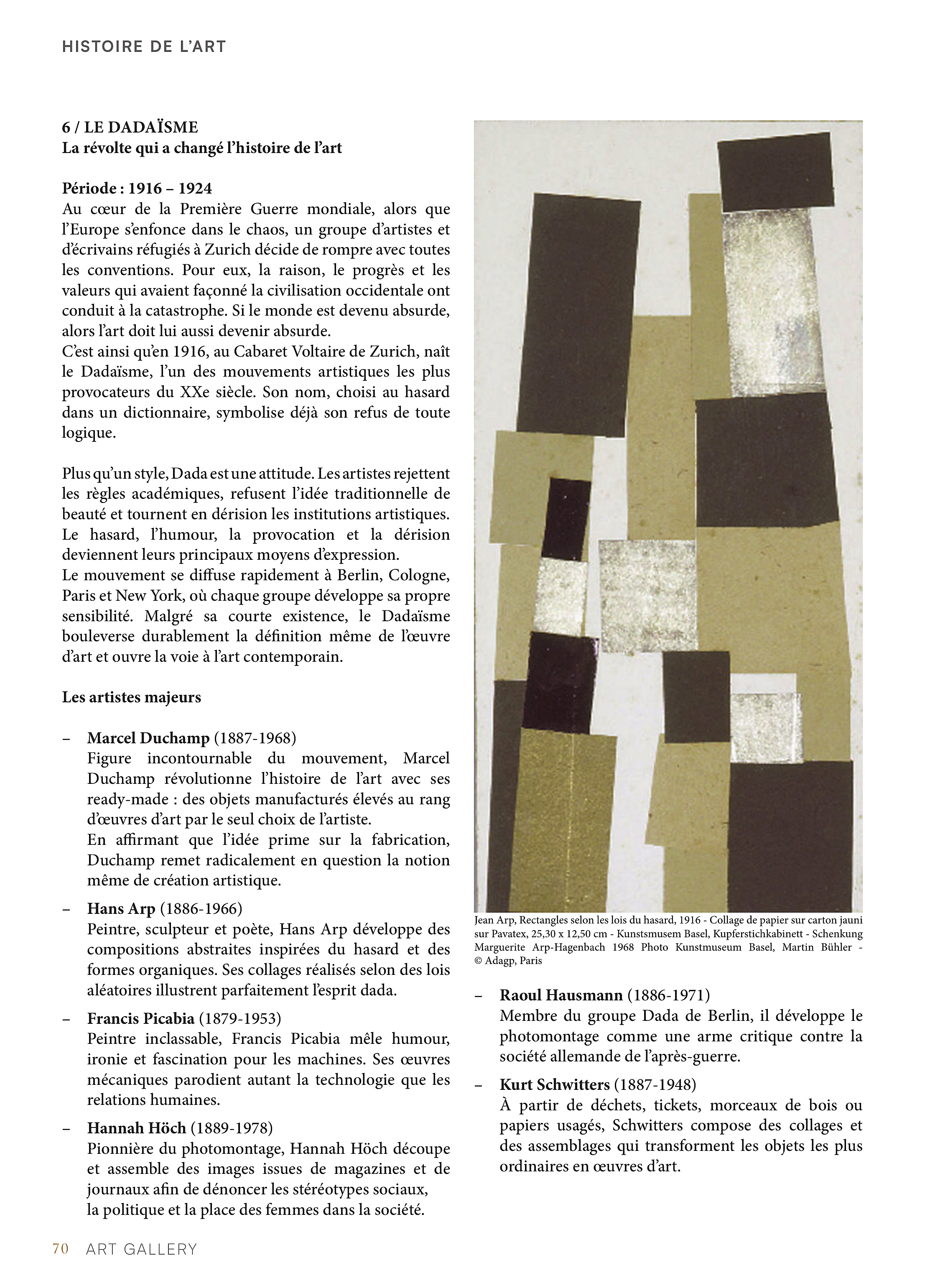 De l'Art Moderne à l'Art Contemporain — page 70
