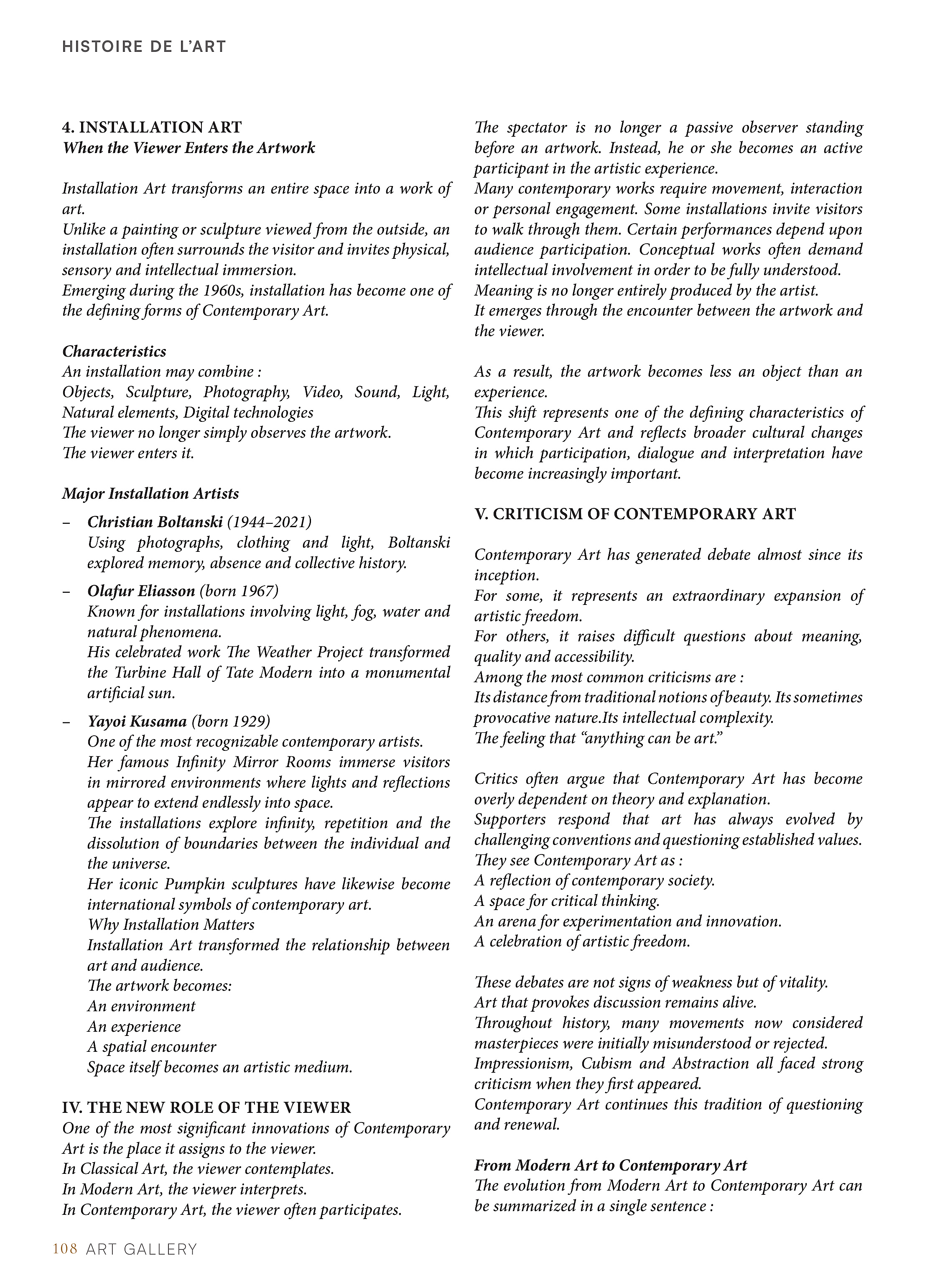 De l'Art Moderne à l'Art Contemporain — page 108