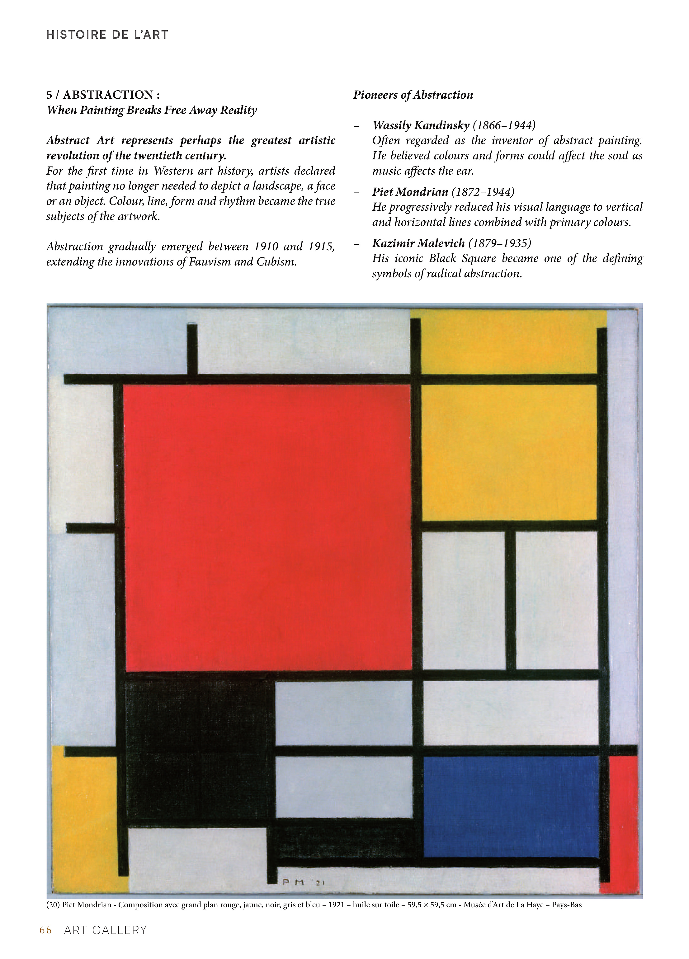 De l'Art Moderne à l'Art Contemporain — page 66