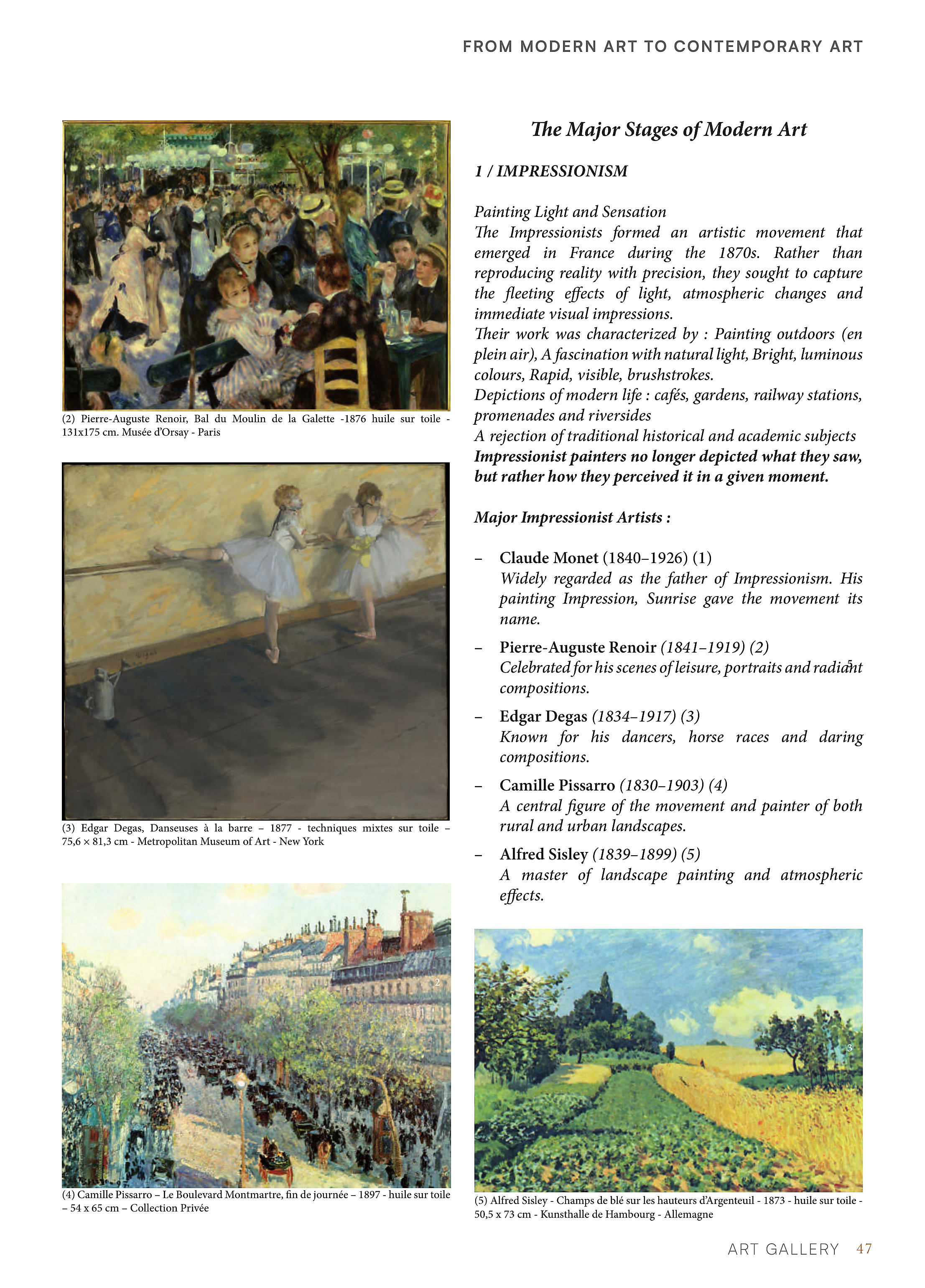 De l'Art Moderne à l'Art Contemporain — page 47